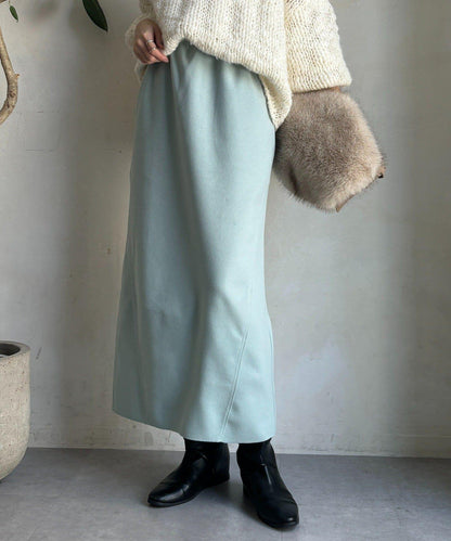 羊毛混紡針織半身裙