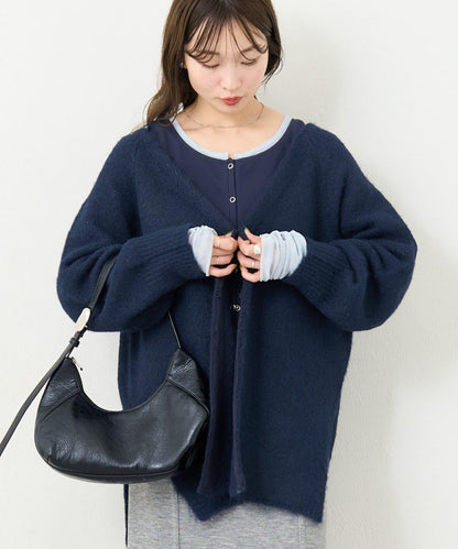 【5色可選/前後兩穿】B針織寬鬆開衫