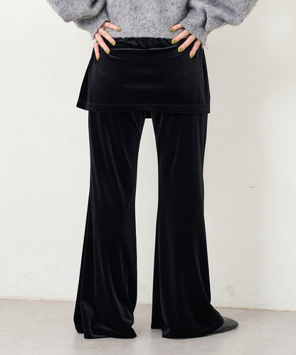 【2尺碼可選/適合身材嬌小】B天鵝絨半身裙褲