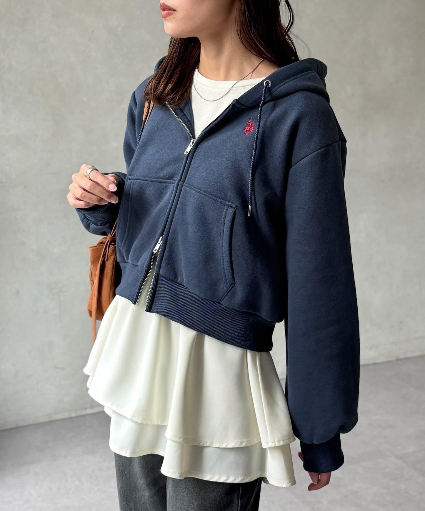 【U.S. POLO ASSN.】加絨短款衛衣