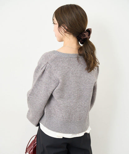 B 菱格吊帶套裝開衫