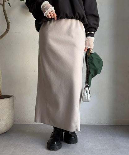 羊毛混紡針織半身裙