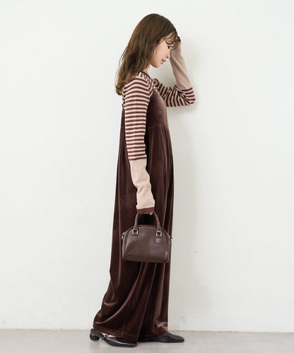 【S.M尺碼可選】B 天鵝絨揹帶褲