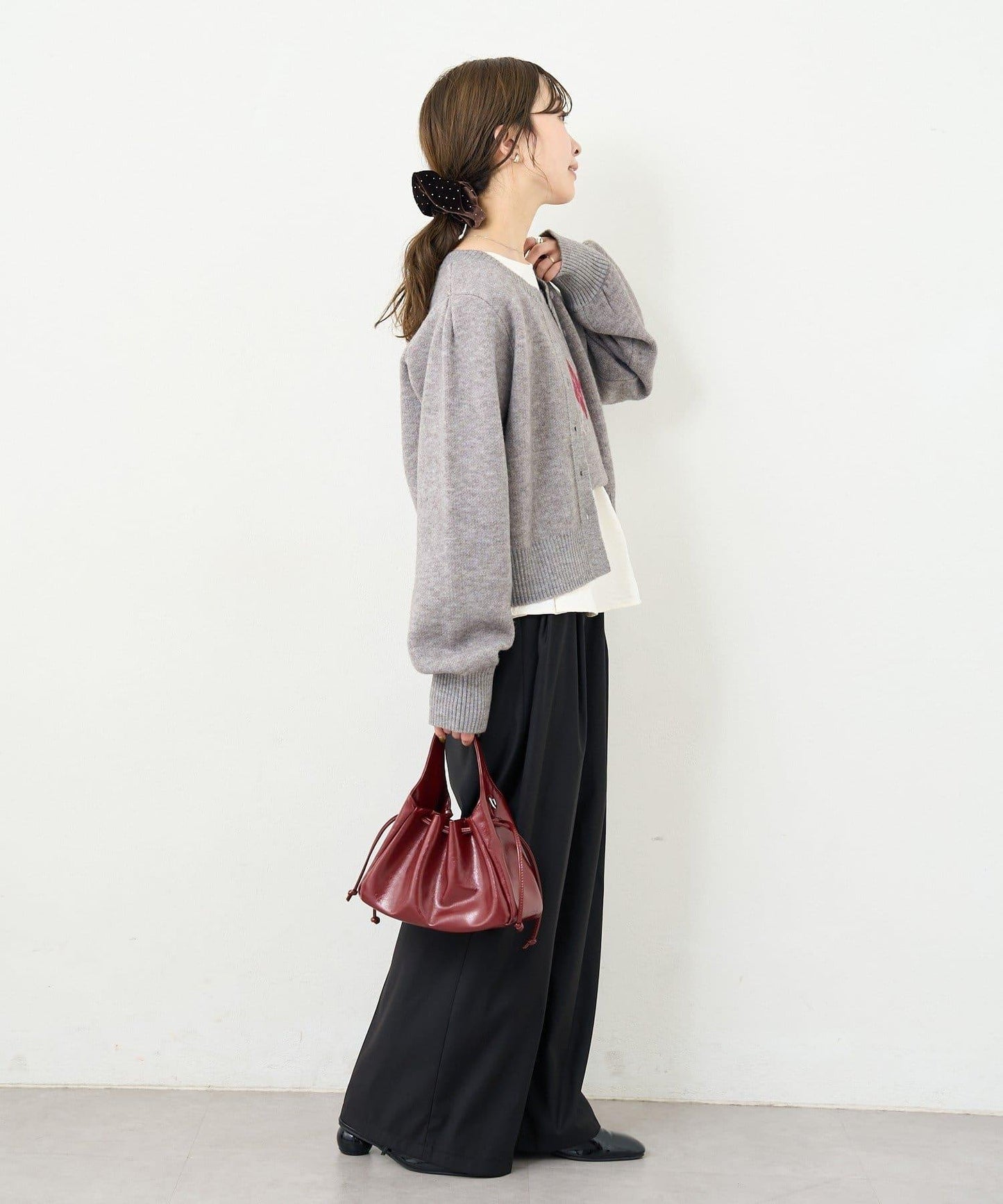 B 菱格吊帶套裝開衫