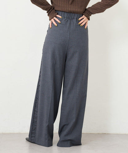 【3尺碼可選/高個子尺碼/小個子尺碼】B側抽褶西裝褲