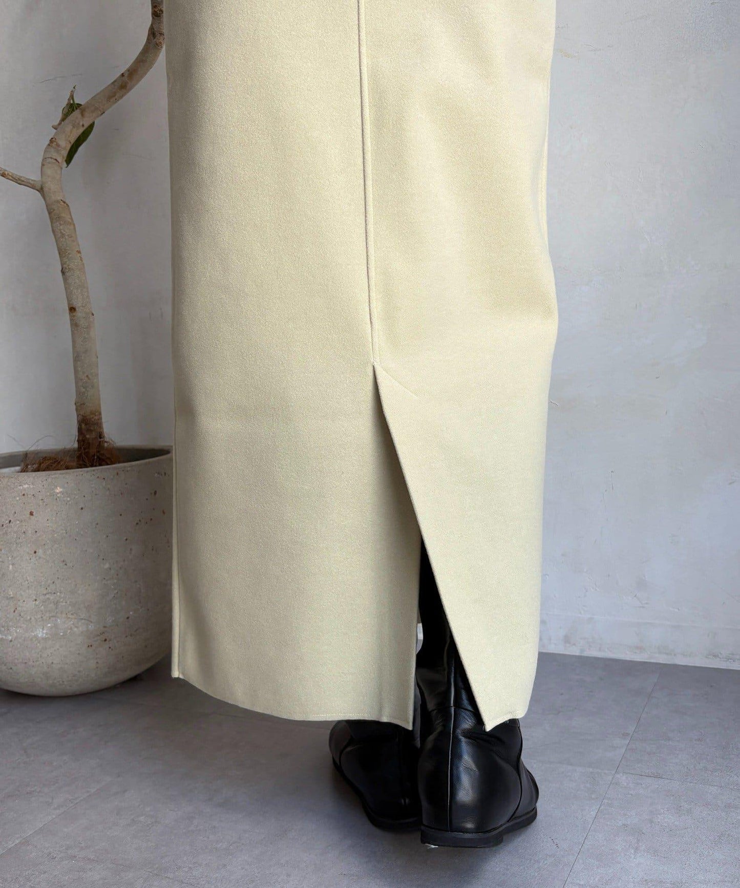 羊毛混紡針織半身裙