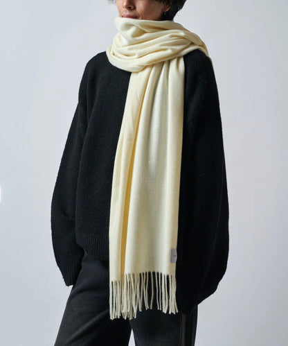 羊絨觸感彩色長款圍巾