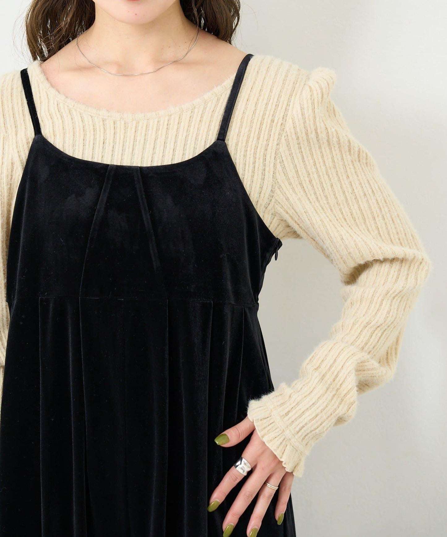 【S.M尺碼可選】B 天鵝絨揹帶褲