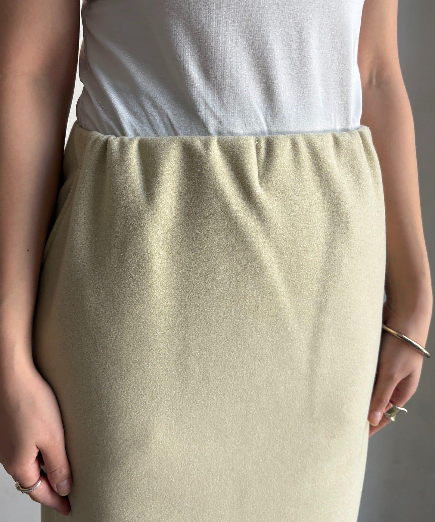 羊毛混紡針織半身裙