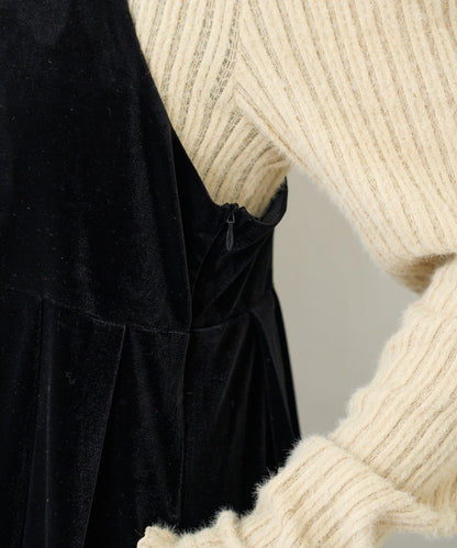 【S.M尺碼可選】B 天鵝絨揹帶褲