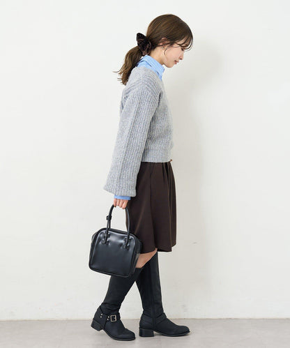 【前後兩穿】B 閃粉後開衩套頭衫