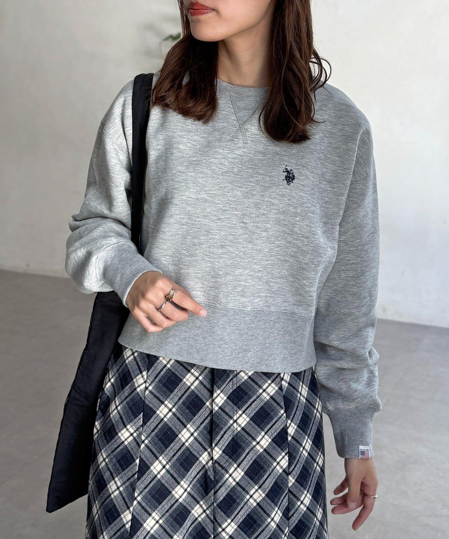 【U.S. POLO ASSN.】短款加絨套頭衫