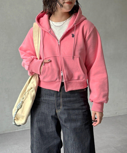 【U.S. POLO ASSN.】加絨短款衛衣