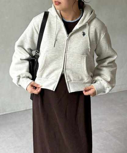【U.S. POLO ASSN.】加絨短款衛衣