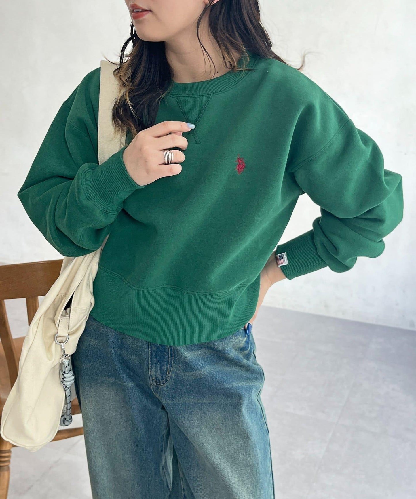 【U.S. POLO ASSN.】短款加絨套頭衫