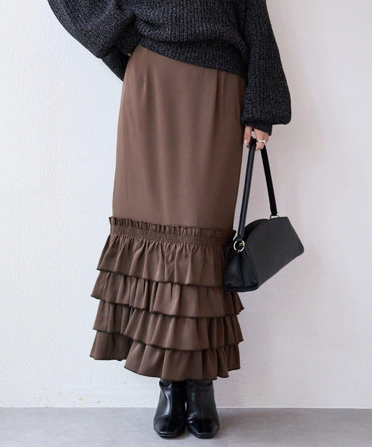 【顯身材◎】荷葉邊修身裙