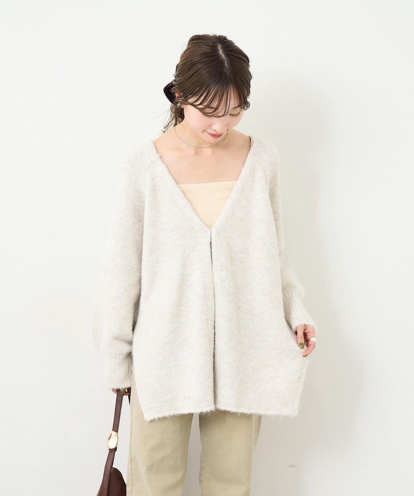 【5色可選/前後兩穿】B針織寬鬆開衫