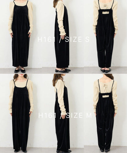 【S.M尺碼可選】B 天鵝絨揹帶褲