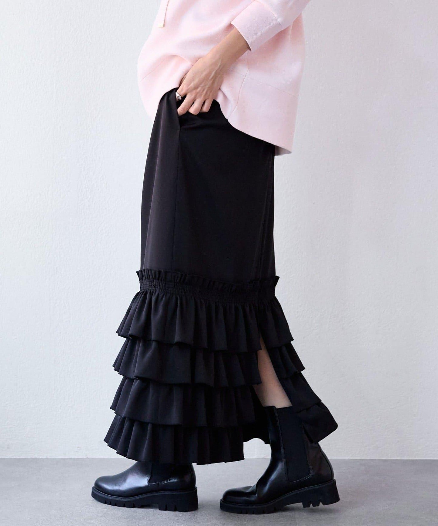 【顯身材◎】荷葉邊修身裙