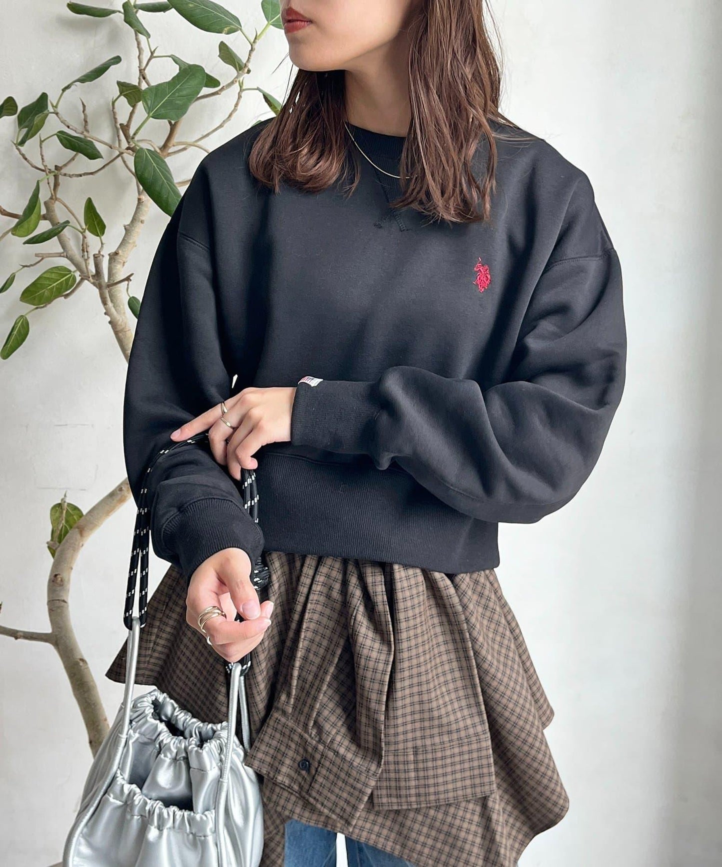 【U.S. POLO ASSN.】短款加絨套頭衫