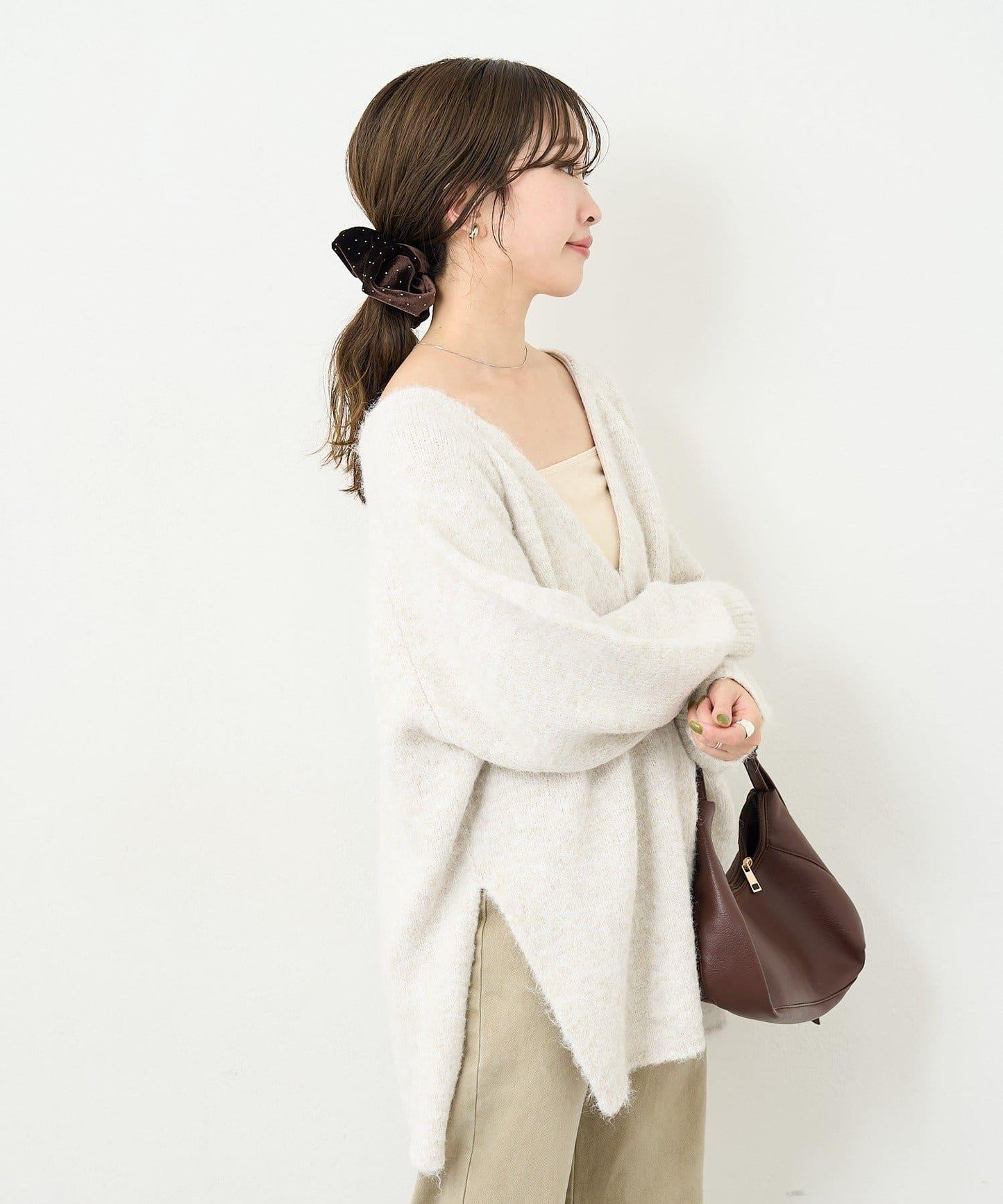 【5色可選/前後兩穿】B針織寬鬆開衫