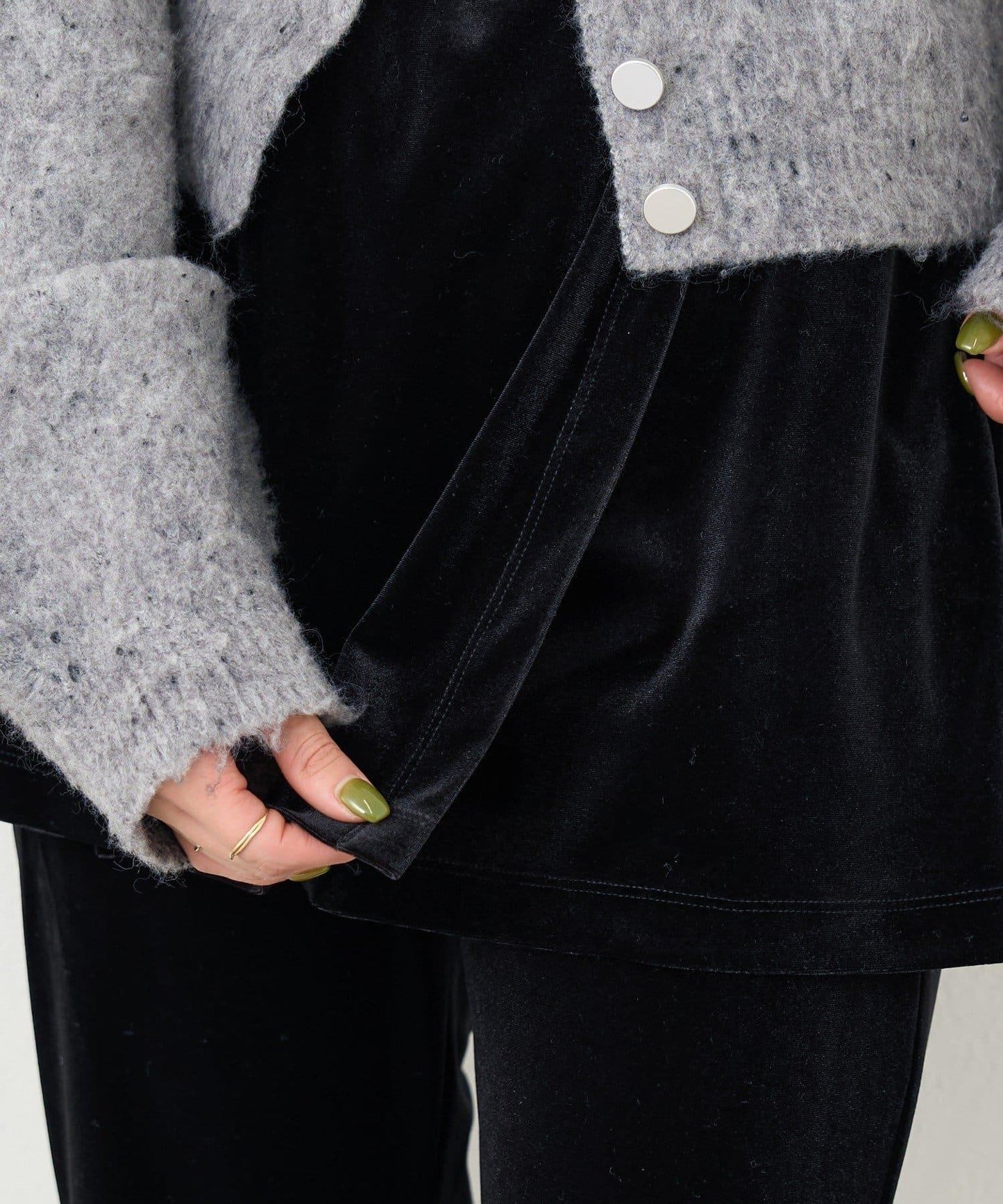 【2尺碼可選/適合身材嬌小】B天鵝絨半身裙褲