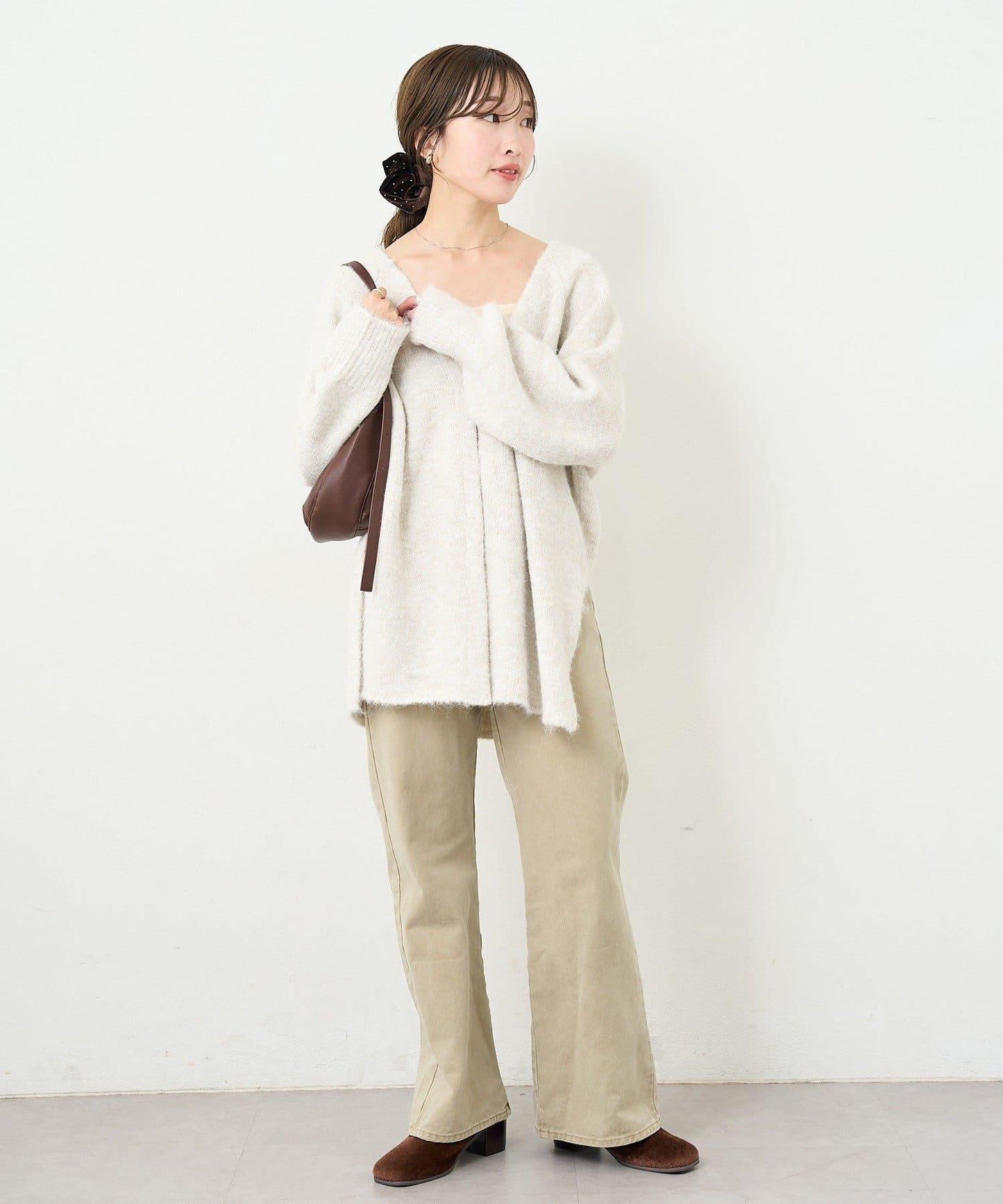 【5色可選/前後兩穿】B針織寬鬆開衫