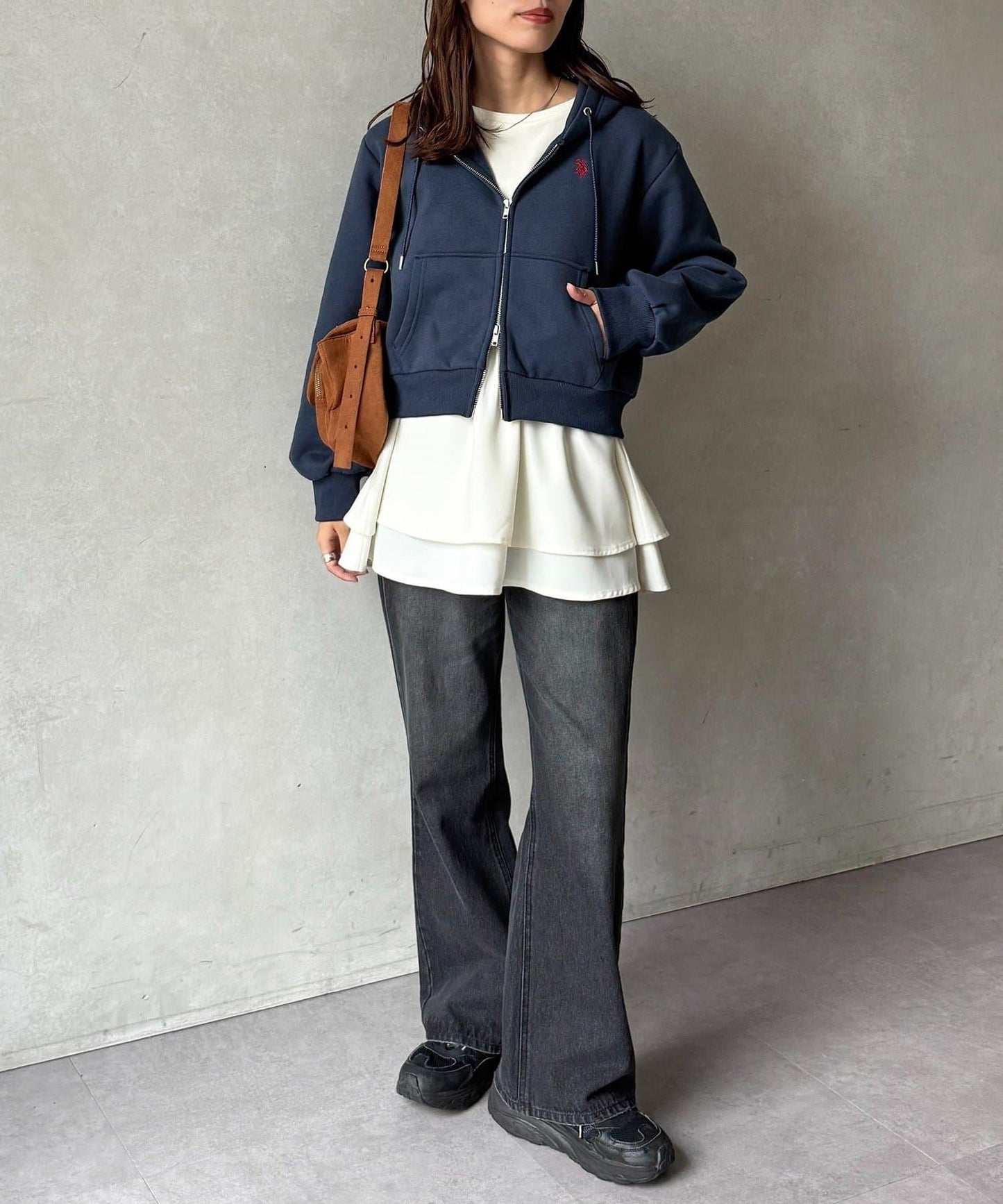 【U.S. POLO ASSN.】加絨短款衛衣