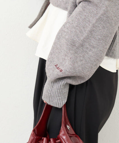 B 菱格吊帶套裝開衫