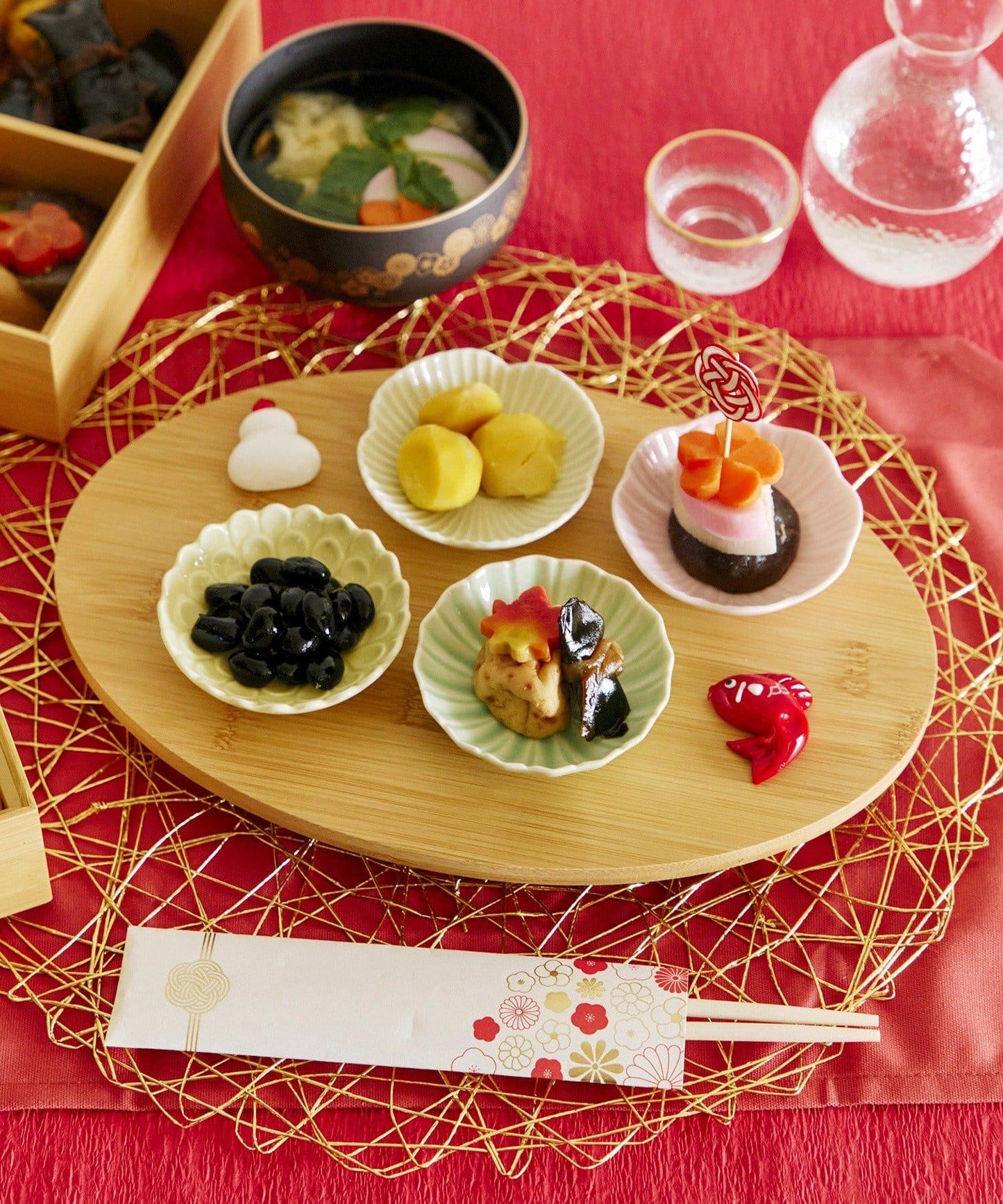 玻璃貫入小碟桃花/花開，新春餐具