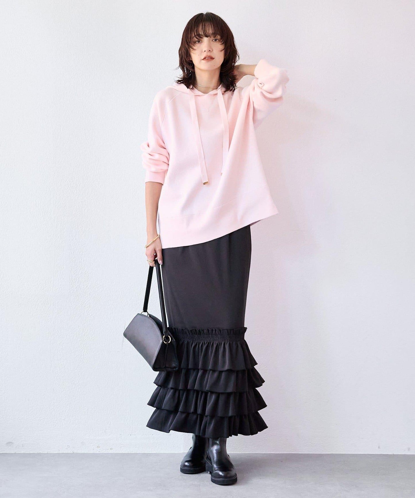 【長季節實用】衛衣風格連帽針織衫