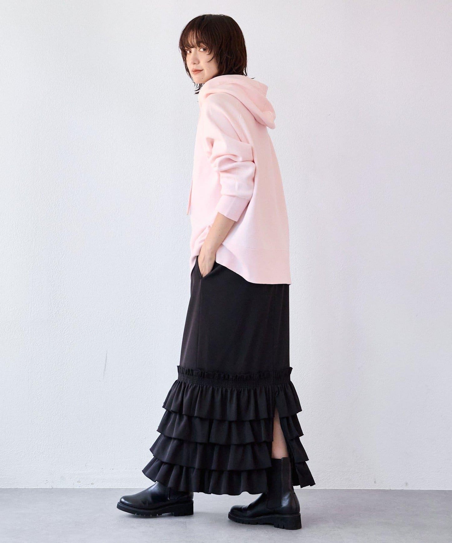 【顯身材◎】荷葉邊修身裙