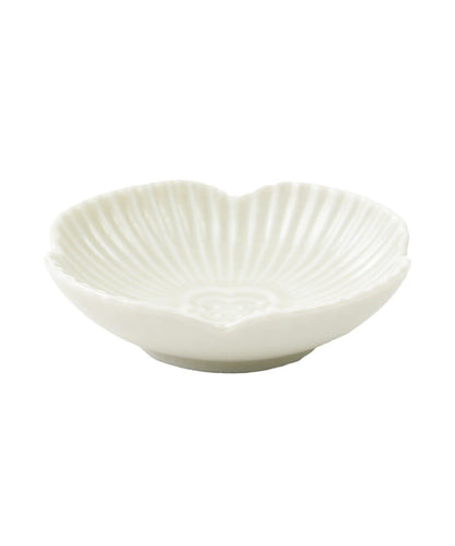 玻璃貫入小碟雪椿/花綻放，新春餐具