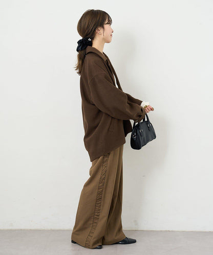 【3尺碼可選/高個子尺碼/小個子尺碼】B側抽褶西裝褲