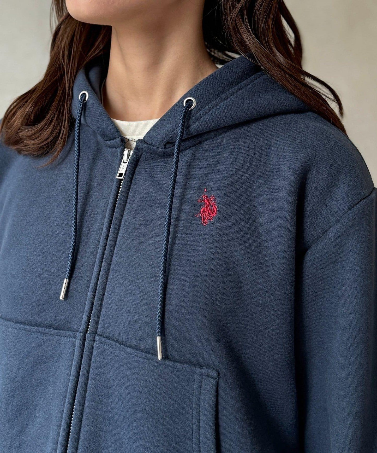 【U.S. POLO ASSN.】加絨短款衛衣