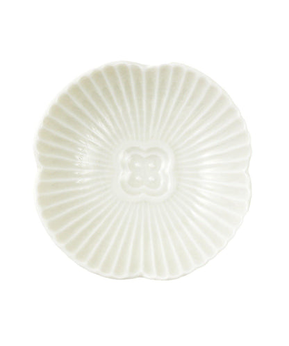 玻璃貫入小碟雪椿/花綻放，新春餐具