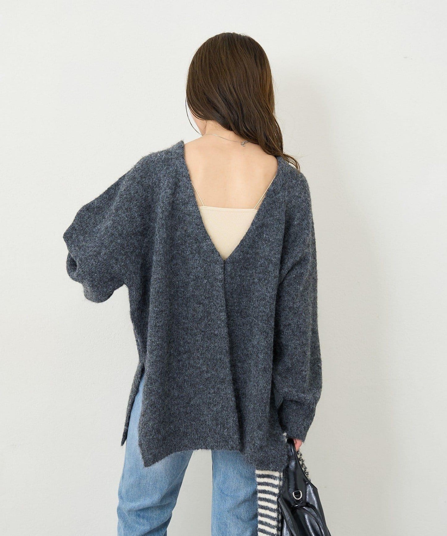 【5色可選/前後兩穿】B針織寬鬆開衫