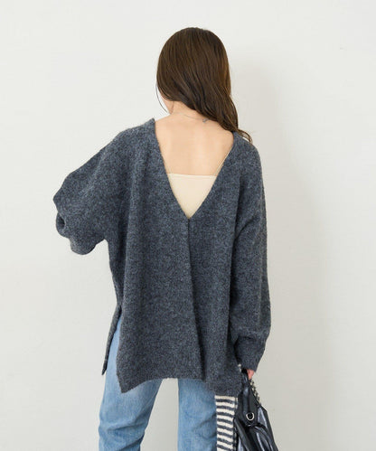 【5色可選/前後兩穿】B針織寬鬆開衫