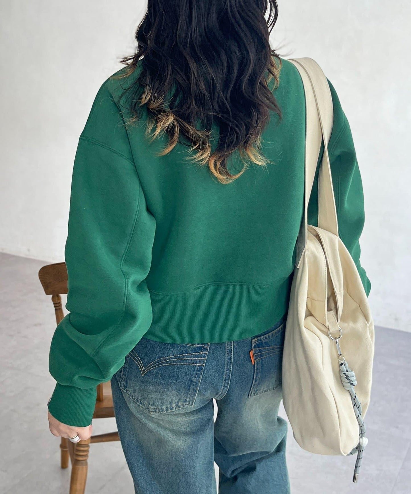 【U.S. POLO ASSN.】短款加絨套頭衫