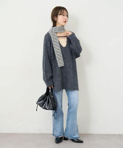 【5色可選/前後兩穿】B針織寬鬆開衫