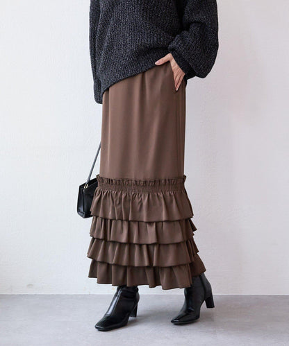 【顯身材◎】荷葉邊修身裙