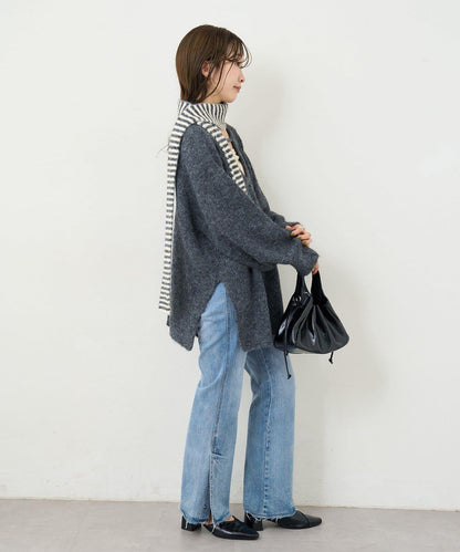 【5色可選/前後兩穿】B針織寬鬆開衫