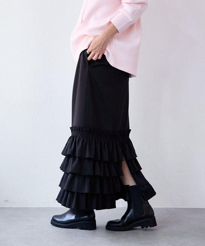 【顯身材◎】荷葉邊修身裙