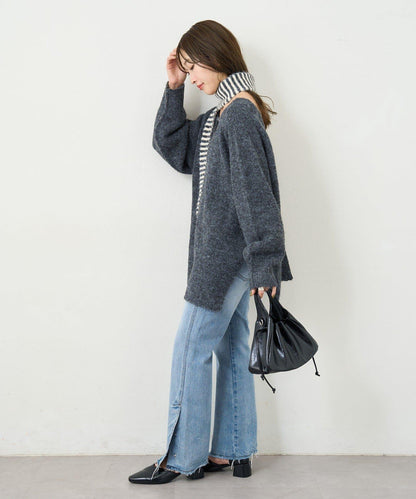 【5色可選/前後兩穿】B針織寬鬆開衫