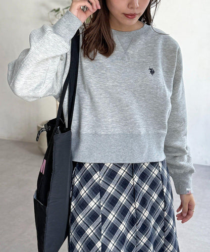 【U.S. POLO ASSN.】短款加絨套頭衫