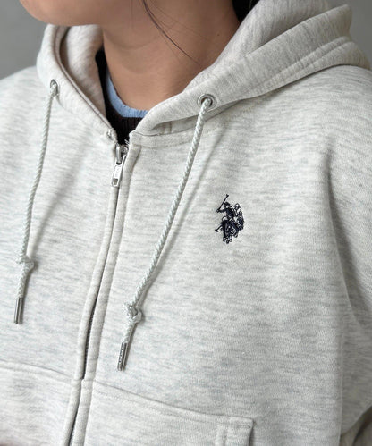 【U.S. POLO ASSN.】加絨短款衛衣