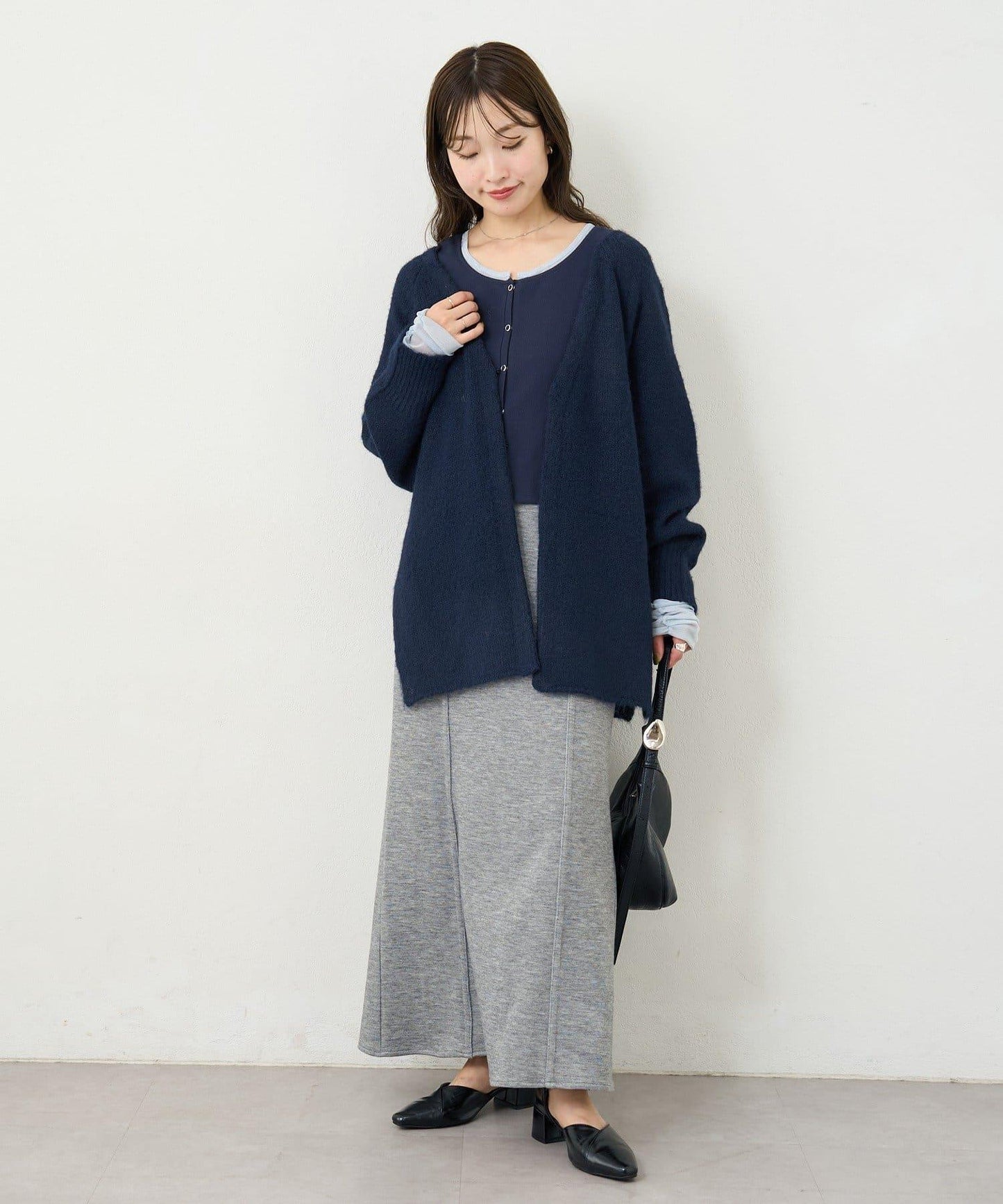 【5色可選/前後兩穿】B針織寬鬆開衫