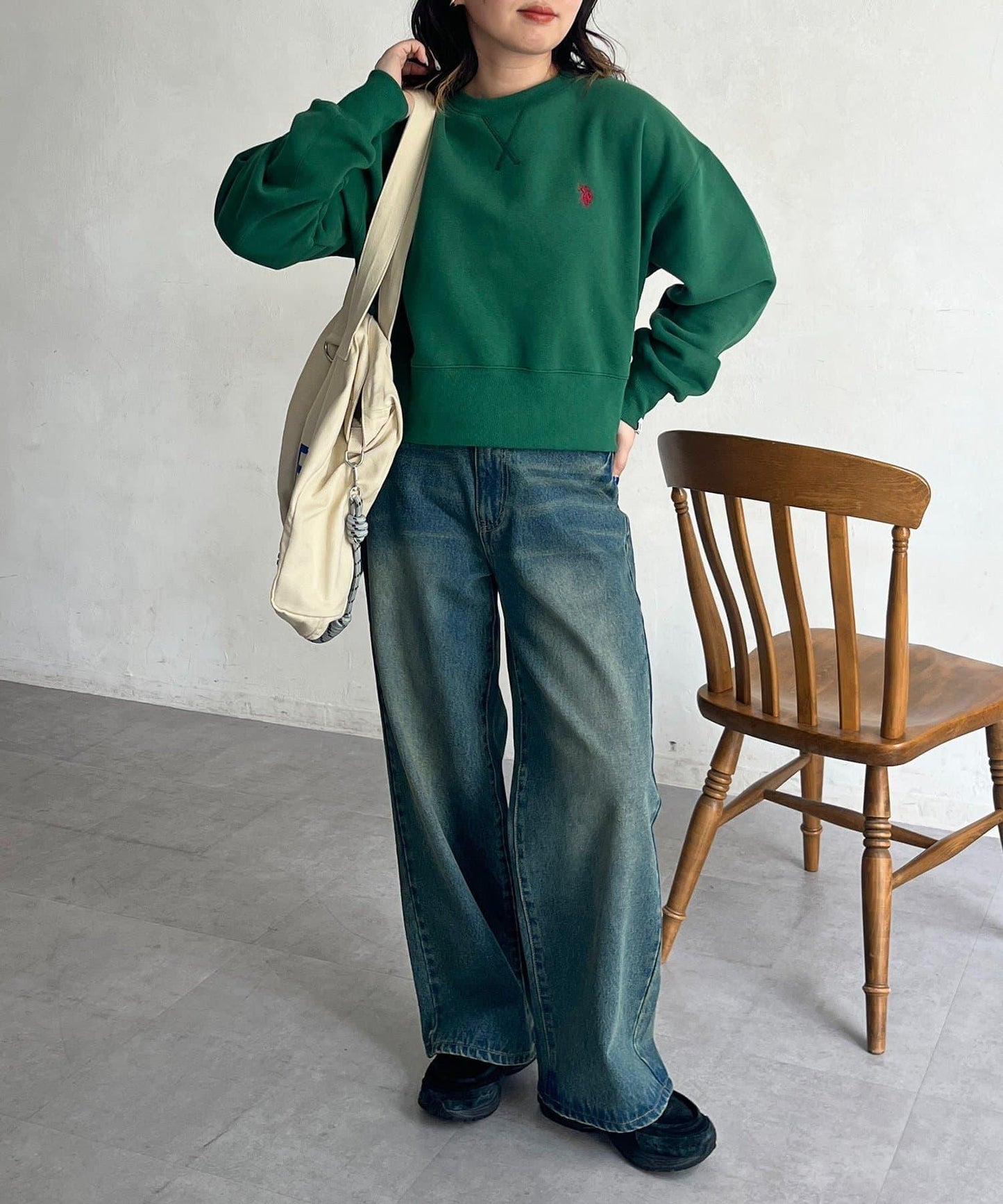 【U.S. POLO ASSN.】短款加絨套頭衫