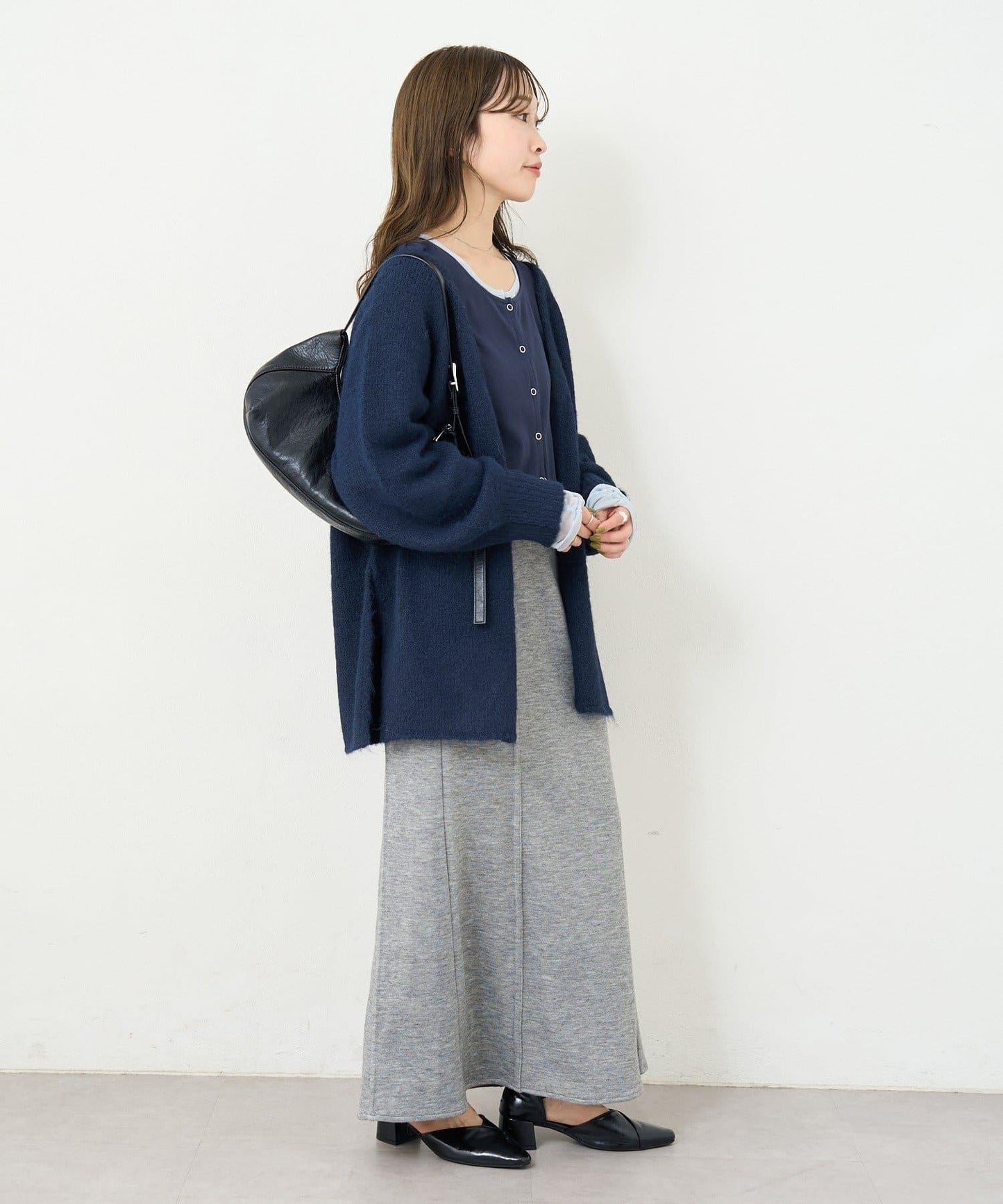 【5色可選/前後兩穿】B針織寬鬆開衫