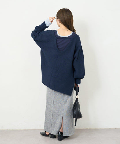 【5色可選/前後兩穿】B針織寬鬆開衫